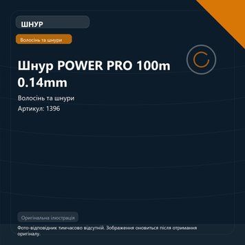 Шнур POWER PRO 100m 0.14mm 1396 фото